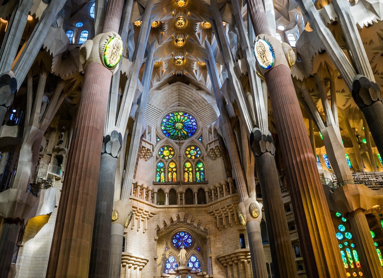 Barcelona Spain Sagrada Familia Cathedral