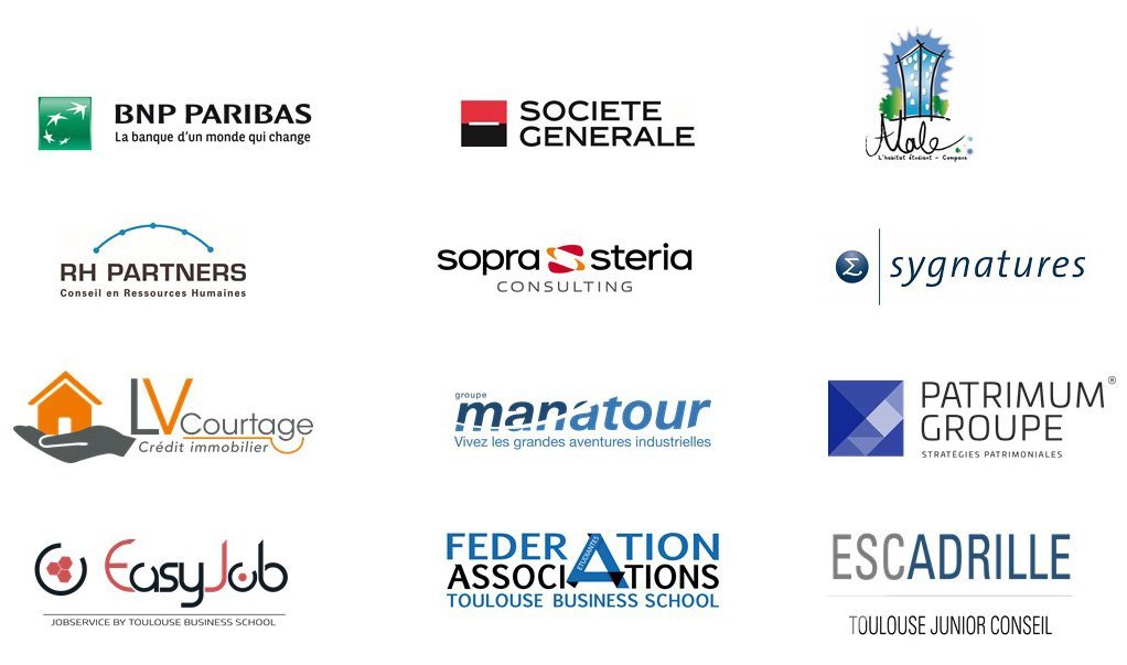 logos entreprises partenaires fond de solidarité TBS