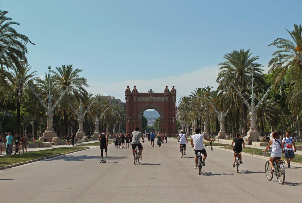 Barcelona view Arc de triomf