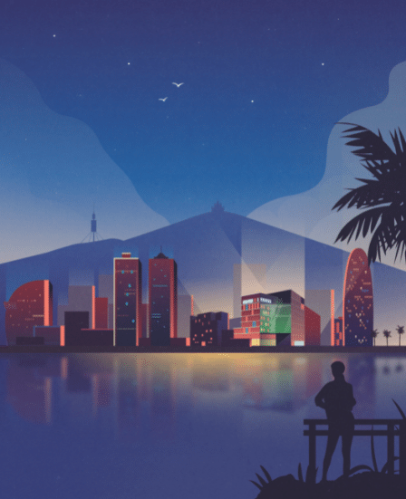 Barcelona skyline